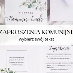 Jak wypisać zaproszenie na komunię? Poradnik i wzory tekstów