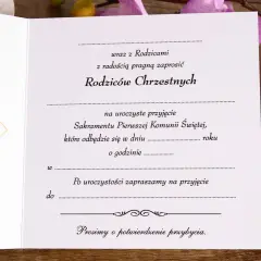 Zaproszenie na Komunię dla Matki Chrzestnej: Wzory i Wskazówki