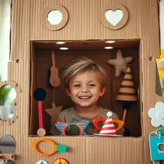 Fotobudka z kartonu: Jak zrobić krok po kroku? DIY
