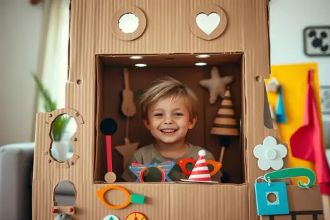 Fotobudka z kartonu: Jak zrobić krok po kroku? DIY