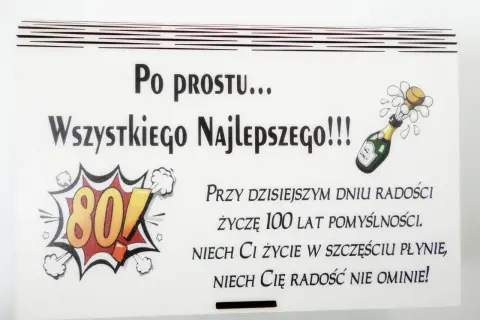 Piękne życzenia na 80. urodziny: wzruszające, zabawne, dla bliskich