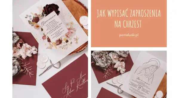 Jak elegancko wypisać zaproszenia na chrzest? Poradnik