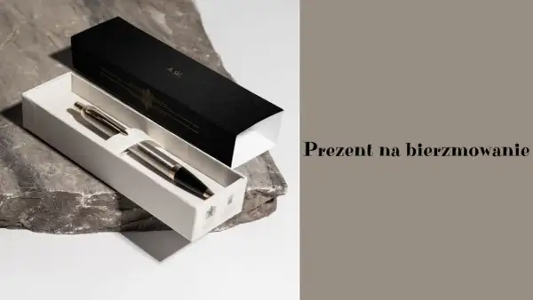 Eleganckie pióro w ozdobnym pudełku, idealny prezent na bierzmowanie.